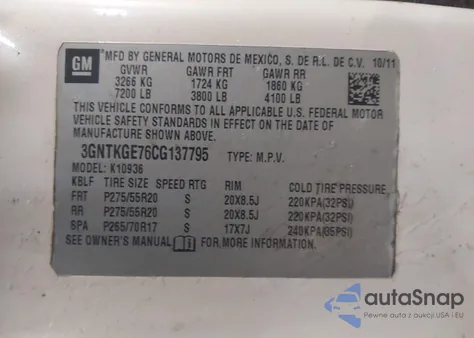 2012 Chevrolet Avalanche 1500 Ltz from USA, damaged, VIN 3GNTKGE76CG137795